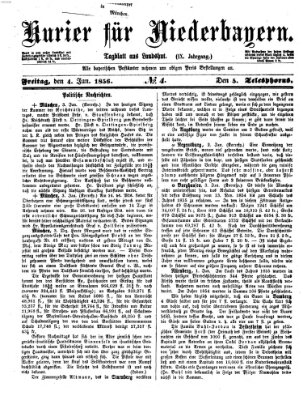 Kurier für Niederbayern Freitag 4. Januar 1856