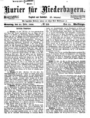 Kurier für Niederbayern Sonntag 24. Februar 1856