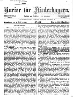 Kurier für Niederbayern Dienstag 8. Juli 1856