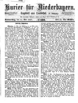 Kurier für Niederbayern Donnerstag 14. Mai 1857