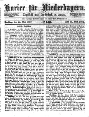Kurier für Niederbayern Freitag 29. Mai 1857