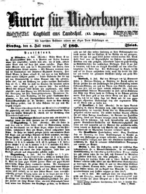 Kurier für Niederbayern Dienstag 6. Juli 1858