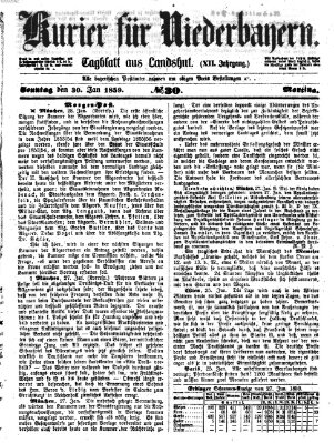 Kurier für Niederbayern Sonntag 30. Januar 1859