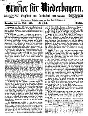 Kurier für Niederbayern Sonntag 15. Mai 1859