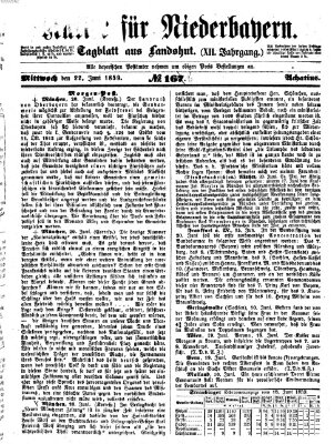 Kurier für Niederbayern Mittwoch 22. Juni 1859