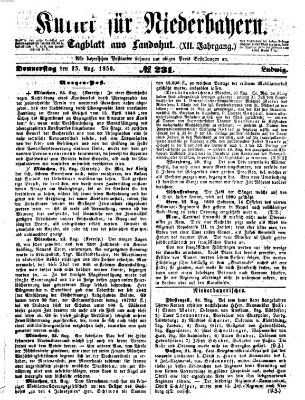 Kurier für Niederbayern Donnerstag 25. August 1859