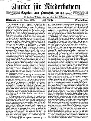 Kurier für Niederbayern Mittwoch 12. Oktober 1859