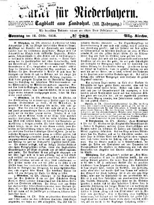 Kurier für Niederbayern Sonntag 16. Oktober 1859