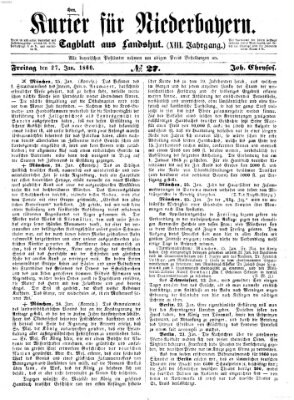 Kurier für Niederbayern Freitag 27. Januar 1860