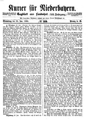 Kurier für Niederbayern Sonntag 29. Januar 1860