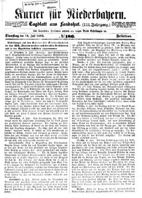 Kurier für Niederbayern Dienstag 10. Juli 1860