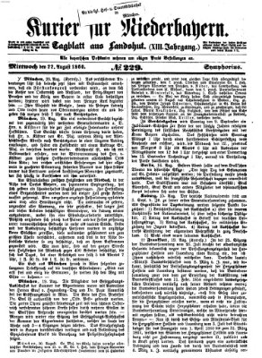Kurier für Niederbayern Mittwoch 22. August 1860