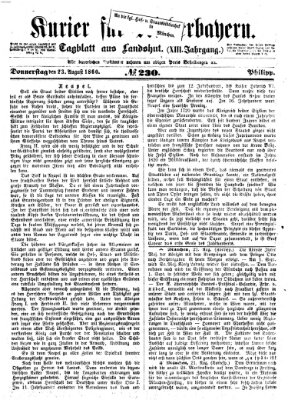 Kurier für Niederbayern Donnerstag 23. August 1860