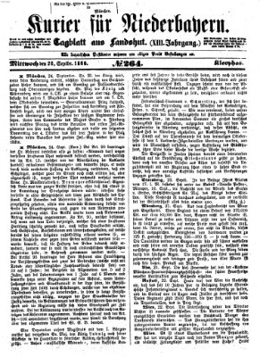 Kurier für Niederbayern Mittwoch 26. September 1860
