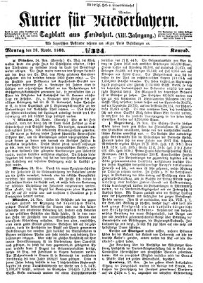 Kurier für Niederbayern Montag 26. November 1860
