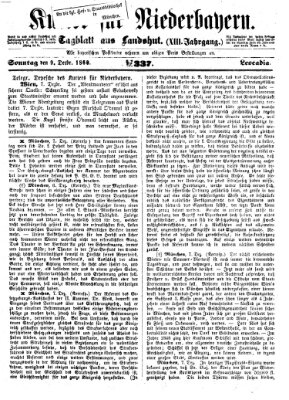 Kurier für Niederbayern Sonntag 9. Dezember 1860