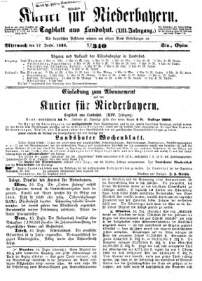 Kurier für Niederbayern Mittwoch 12. Dezember 1860
