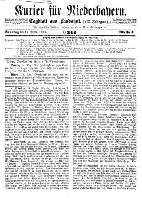 Kurier für Niederbayern Sonntag 16. Dezember 1860