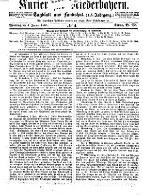 Kurier für Niederbayern Freitag 4. Januar 1861
