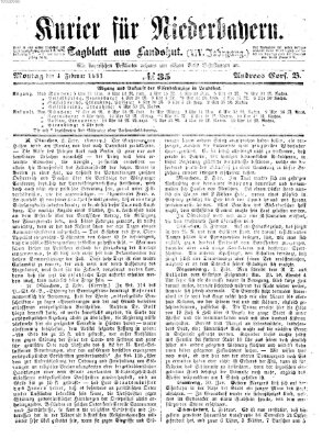 Kurier für Niederbayern Montag 4. Februar 1861