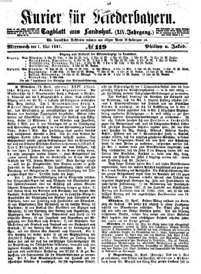 Kurier für Niederbayern Mittwoch 1. Mai 1861