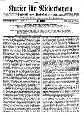 Kurier für Niederbayern Donnerstag 16. Mai 1861