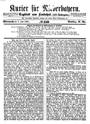 Kurier für Niederbayern Mittwoch 5. Juni 1861
