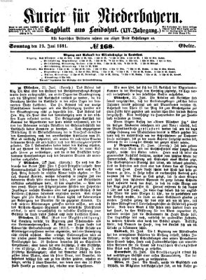 Kurier für Niederbayern Sonntag 23. Juni 1861