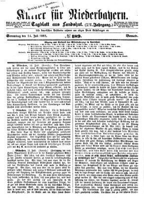 Kurier für Niederbayern Sonntag 14. Juli 1861