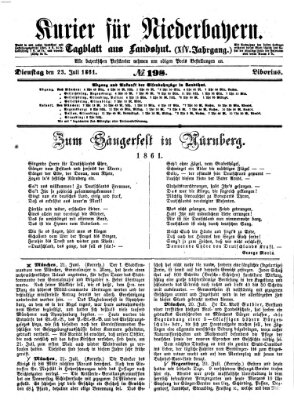 Kurier für Niederbayern Dienstag 23. Juli 1861