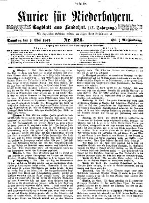 Kurier für Niederbayern Samstag 3. Mai 1862