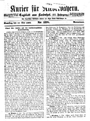 Kurier für Niederbayern Samstag 10. Mai 1862