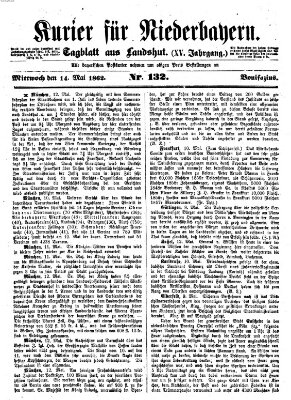 Kurier für Niederbayern Mittwoch 14. Mai 1862