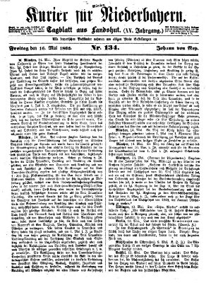 Kurier für Niederbayern Freitag 16. Mai 1862