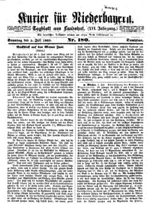 Kurier für Niederbayern Sonntag 5. Juli 1863