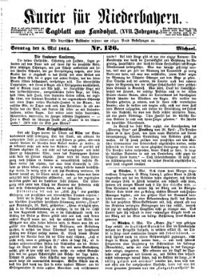 Kurier für Niederbayern Sonntag 8. Mai 1864