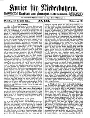 Kurier für Niederbayern Dienstag 7. Juni 1864