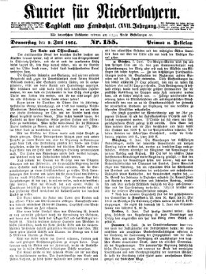 Kurier für Niederbayern Donnerstag 9. Juni 1864