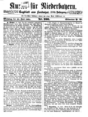 Kurier für Niederbayern Montag 20. Juni 1864