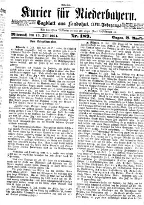 Kurier für Niederbayern Mittwoch 13. Juli 1864
