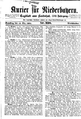 Kurier für Niederbayern Samstag 10. Dezember 1864
