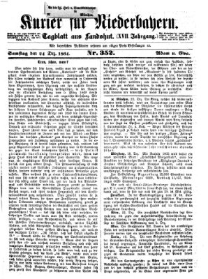 Kurier für Niederbayern Samstag 24. Dezember 1864