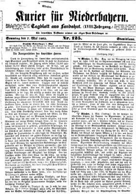 Kurier für Niederbayern Sonntag 7. Mai 1865