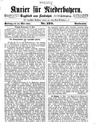 Kurier für Niederbayern Freitag 12. Mai 1865