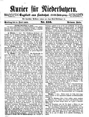 Kurier für Niederbayern Freitag 9. Juni 1865
