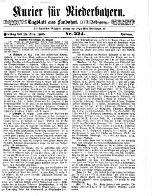 Kurier für Niederbayern Freitag 18. August 1865