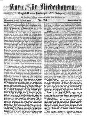 Kurier für Niederbayern Mittwoch 24. Januar 1866