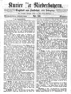 Kurier für Niederbayern Mittwoch 21. Februar 1866