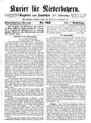 Kurier für Niederbayern Donnerstag 3. Mai 1866