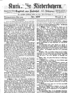 Kurier für Niederbayern Mittwoch 9. Mai 1866